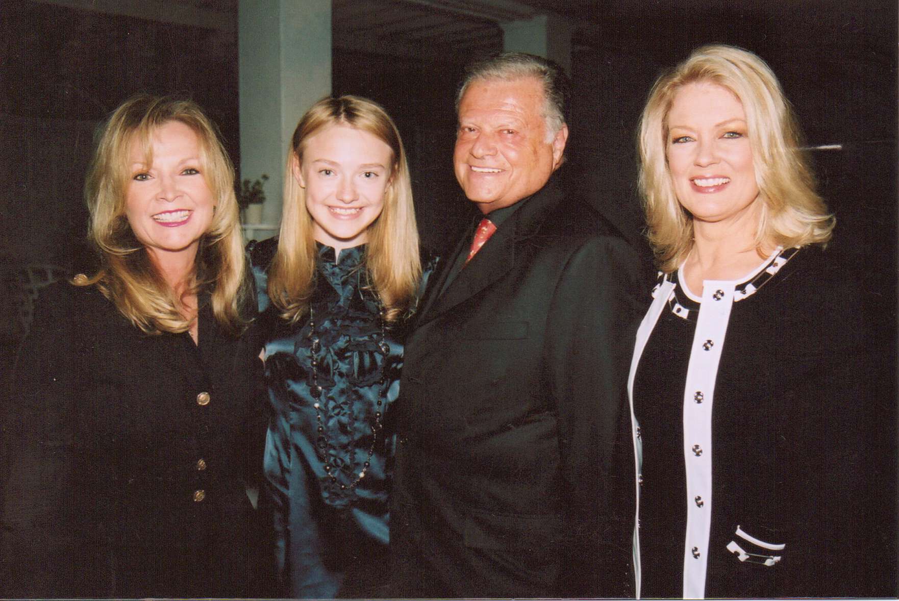 Kathryn Daley, Dakota Fanning, President of Palm Springs International Film Festival & Mary Hart