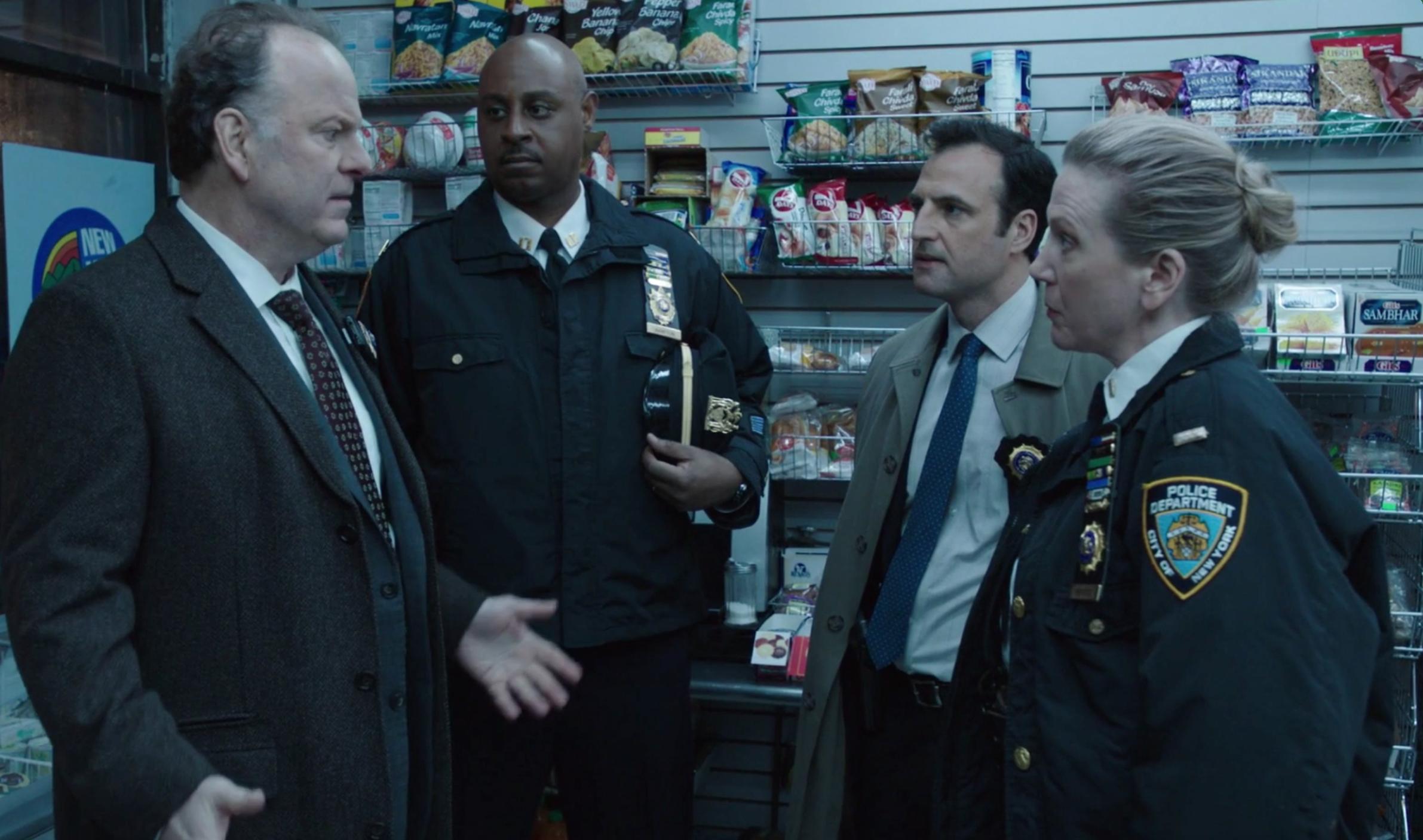 Robert Clohessy, Alvin Crawford, Kresh Novakovic, and Henny Russell in Blue Bloods (2010)