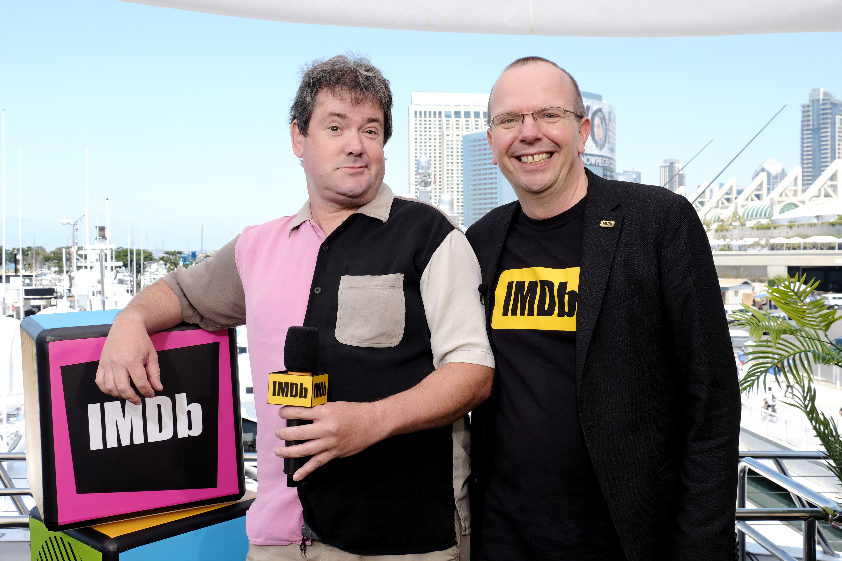 Col Needham and Mike Johansen at an event for IMDb at San Diego Comic-Con (2016)