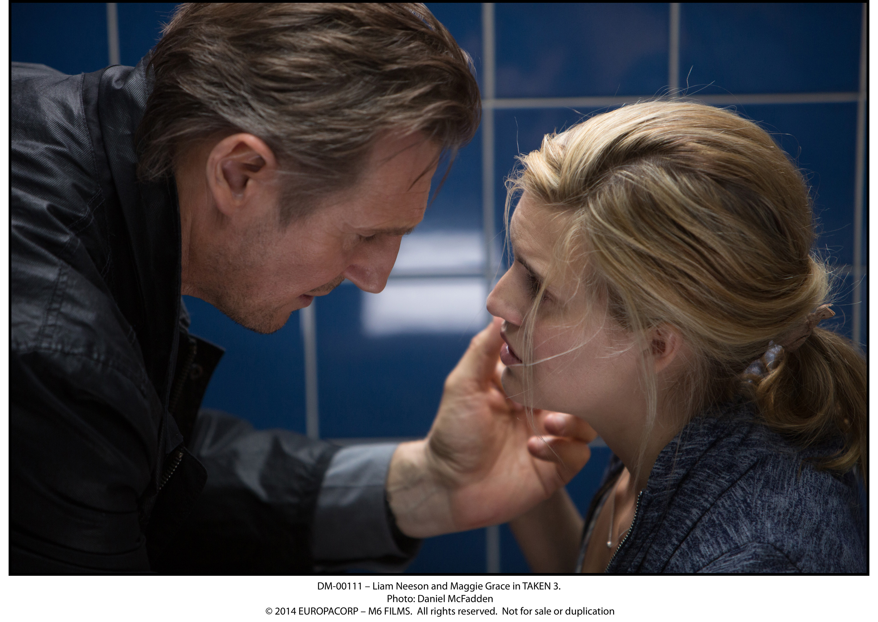 Liam Neeson and Maggie Grace in Taken 3 (2014)