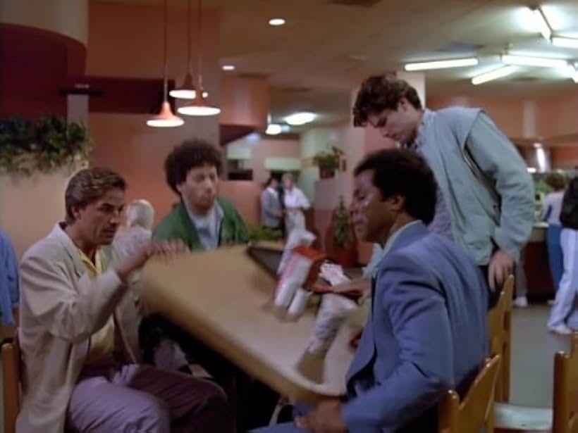 Don Johnson, Evan Handler, Al Shannon, and Philip Michael Thomas in Miami Vice (1984)