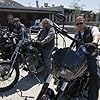 Ron Perlman, Mark Boone Junior, Kim Coates, Charlie Hunnam, and David Labrava in Sons of Anarchy (2008)