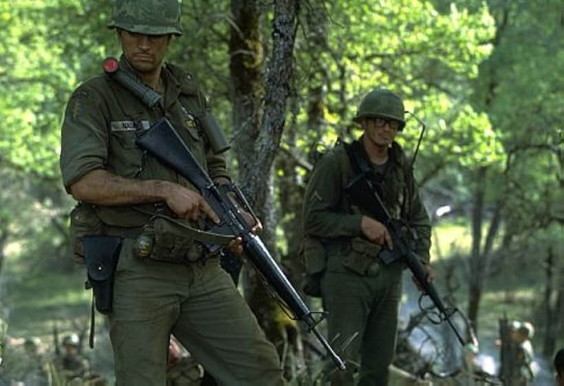 Jsu Garcia as Cpt. Tony Nadal with RTO looking over the killing fields in "We Were Soldiers"