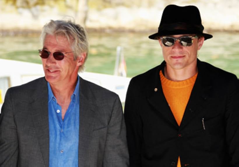 Richard Gere and Heath Ledger at an event for I'm Not There (2007)