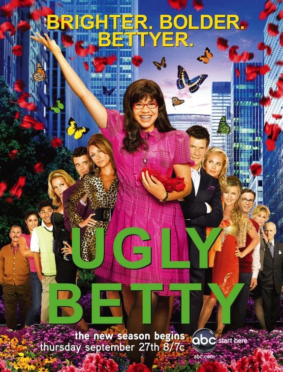 Vanessa Williams, Rebecca Romijn, Alan Dale, Christopher Gorham, Ashley Jensen, Judith Light, Eric Mabius, Ana Ortiz, Tony Plana, America Ferrera, Becki Newton, Michael Urie, and Mark Indelicato in Ugly Betty (2006)