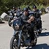 Ron Perlman, Mark Boone Junior, Kim Coates, Charlie Hunnam, and Theo Rossi in Sons of Anarchy (2008)