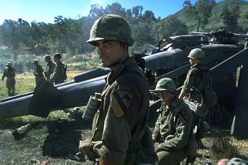 Jsu Garcia as Cpt. Tony Nadal Looking at reporter with disgust in "We Were Soldiers"