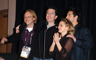 Oliver Bokelberg, Stephen Colbert, Paul Dinello, and Amy Sedaris at an event for Strangers with Candy (2005)