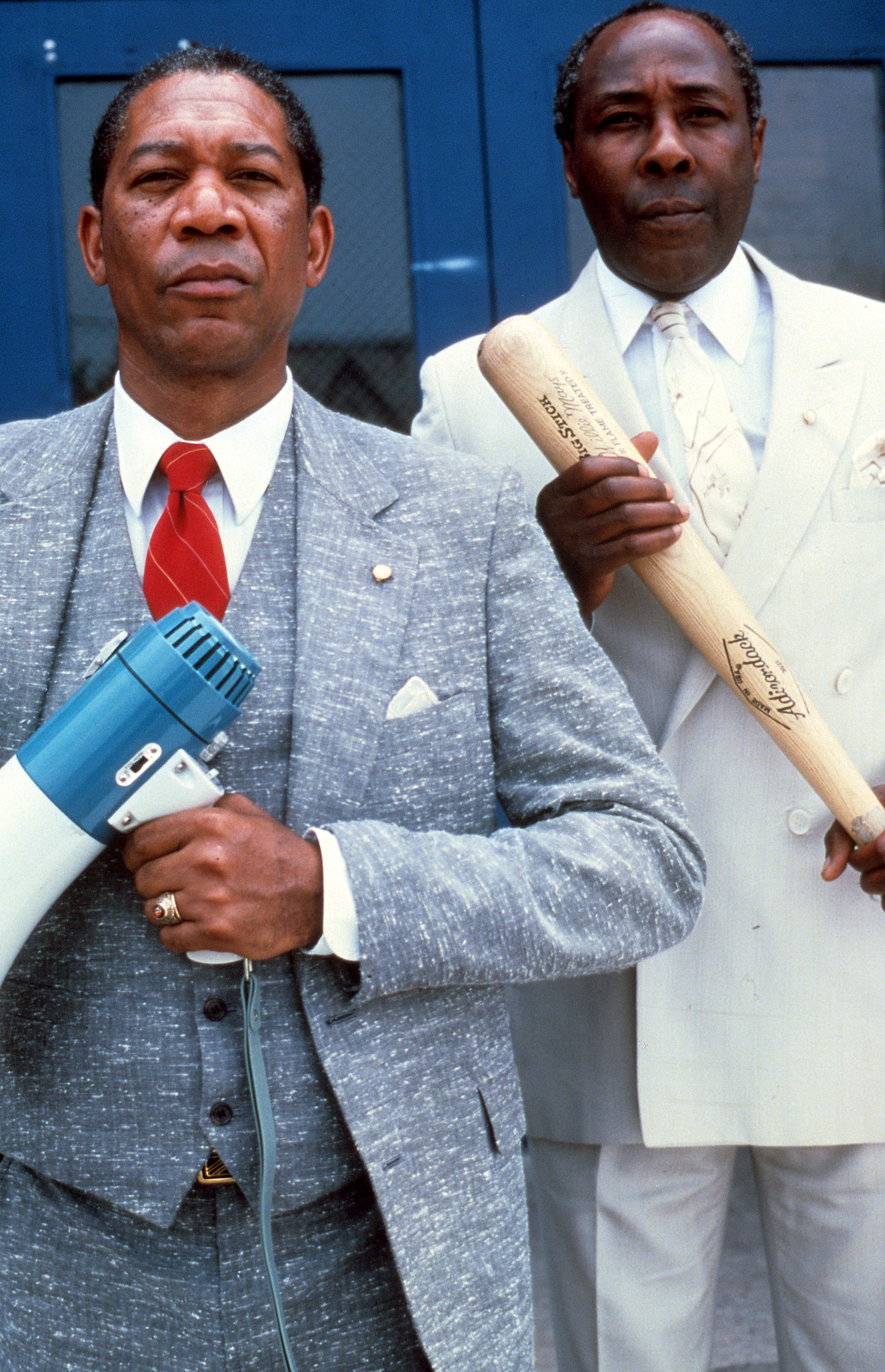 Morgan Freeman and Joe Clark in Lean on Me (1989)