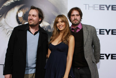 Jessica Alba, Xavier Palud, and David Moreau at an event for The Eye (2008)