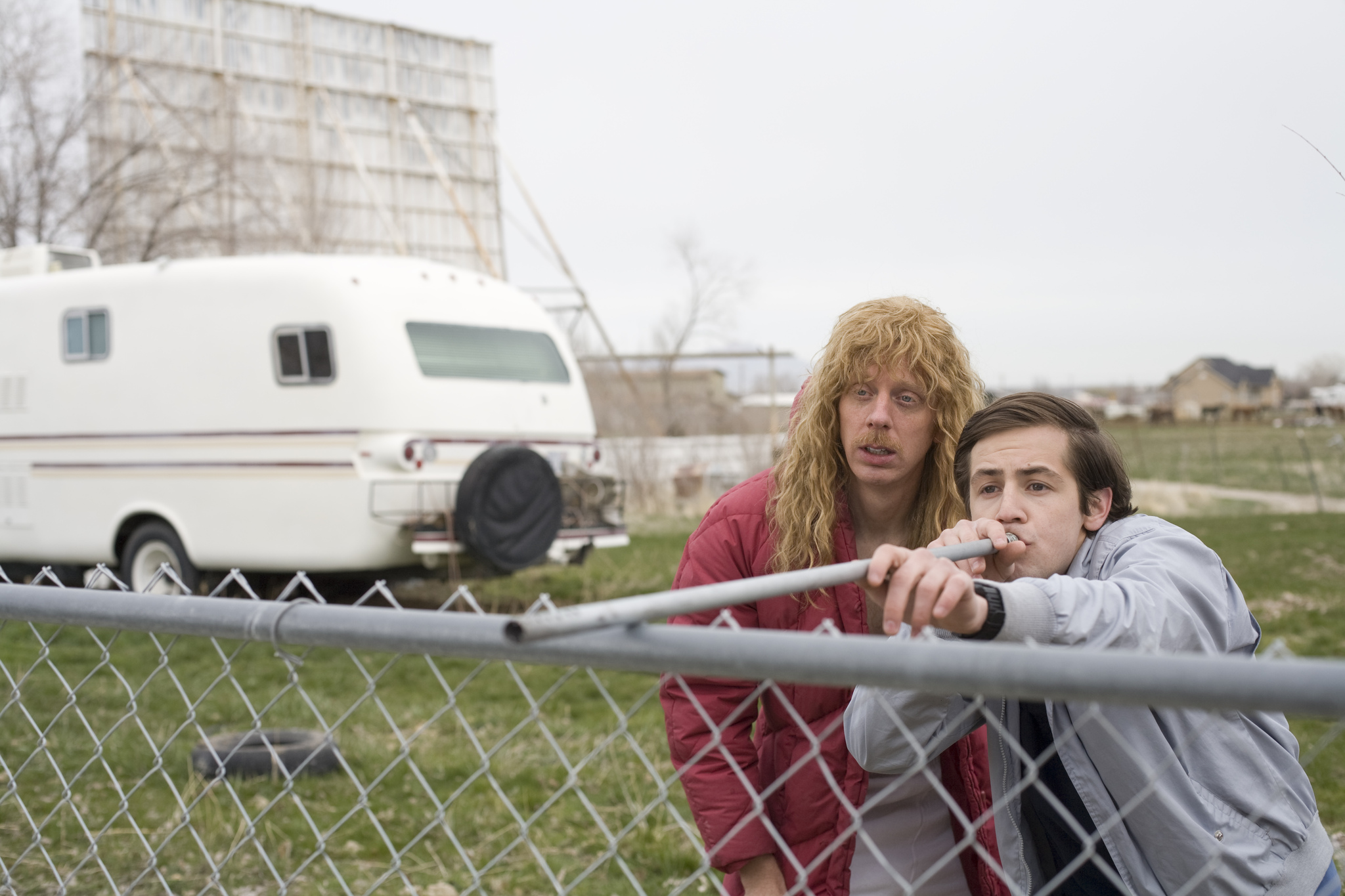 Michael Angarano and Mike White in Gentlemen Broncos (2009)