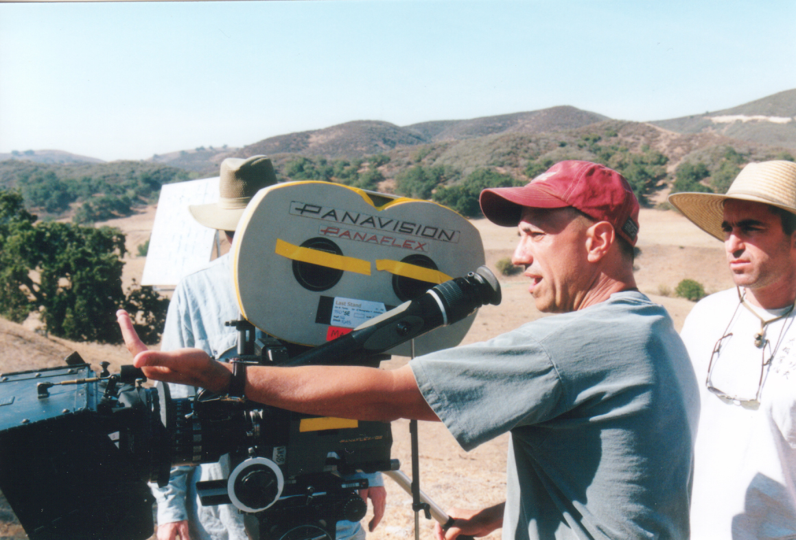 Gabe Torres on the set of LAST STAND