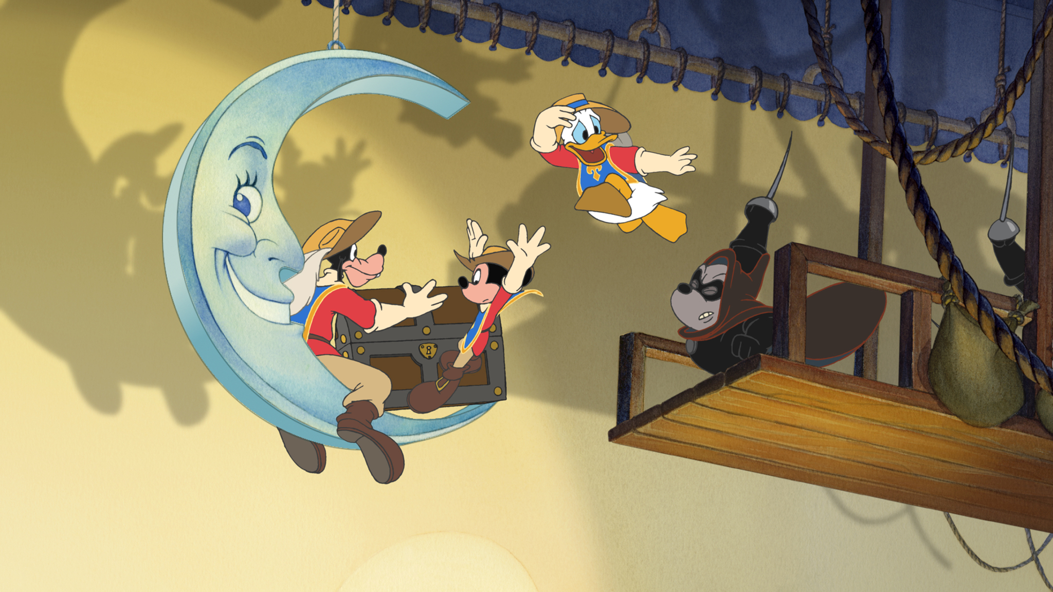 Maurice LaMarche, Wayne Allwine, Tony Anselmo, Jeff Bennett, and Bill Farmer in Mickey, Donald, Goofy: The Three Musketeers (2004)