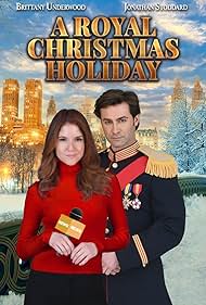 Brittany Underwood and Jonathan Stoddard in A Royal Christmas Holiday (2023)