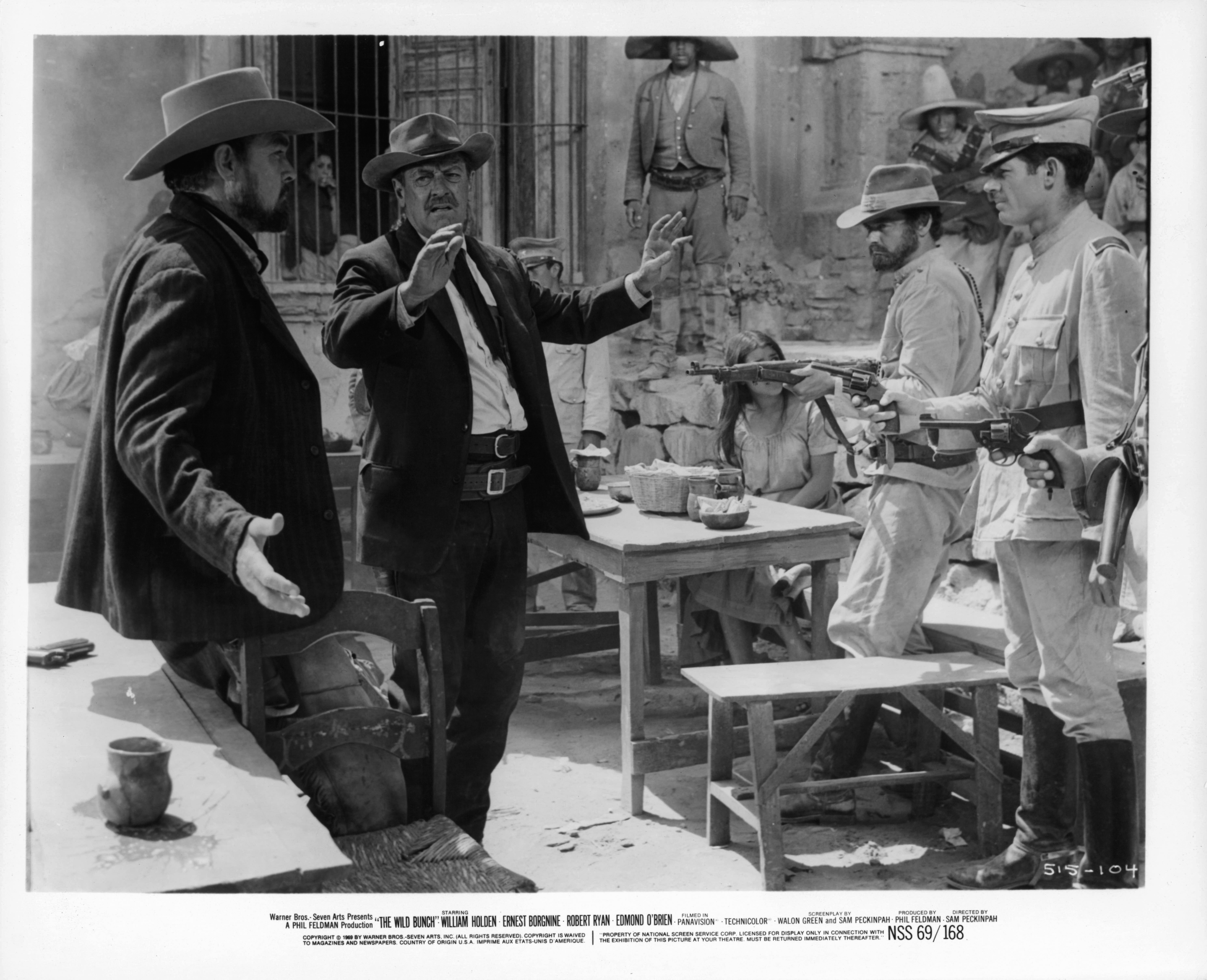 William Holden and Ben Johnson in The Wild Bunch (1969)