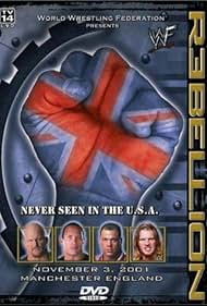 Kurt Angle, Steve Austin, Chris Jericho, and Dwayne Johnson in WWF Rebellion (2001)