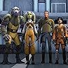 Freddie Prinze Jr., Steve Blum, Vanessa Marshall, Dave Filoni, Tiya Sircar, and Taylor Gray in Star Wars Rebels (2014)