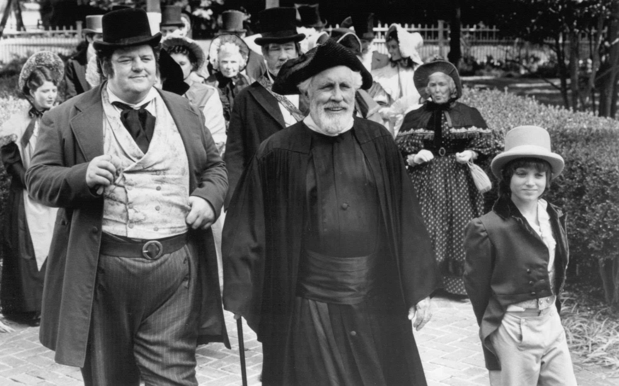 Elijah Wood, Robbie Coltrane, and Jason Robards in The Adventures of Huck Finn (1993)