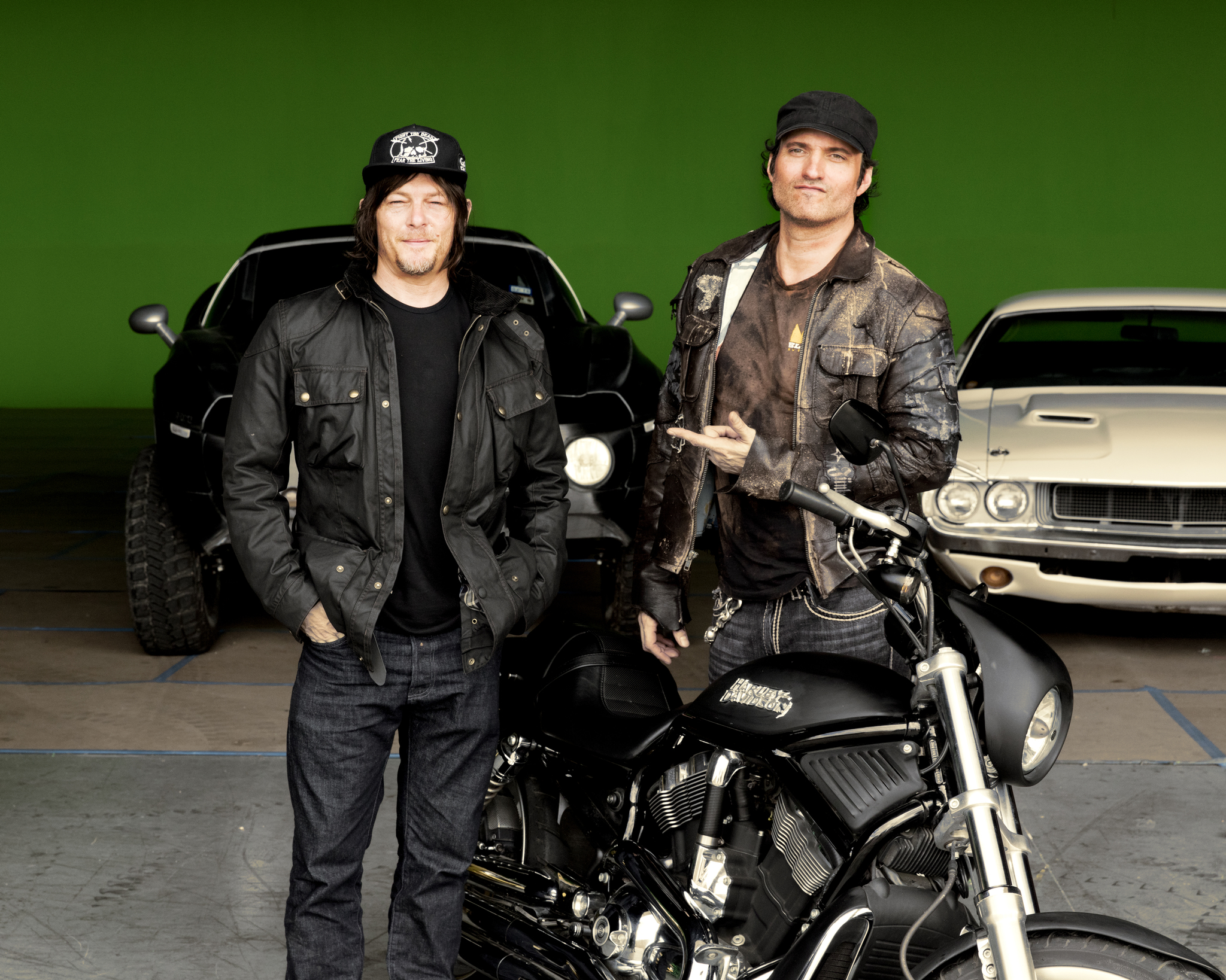 Robert Rodriguez and Norman Reedus in Ride with Norman Reedus (2016)