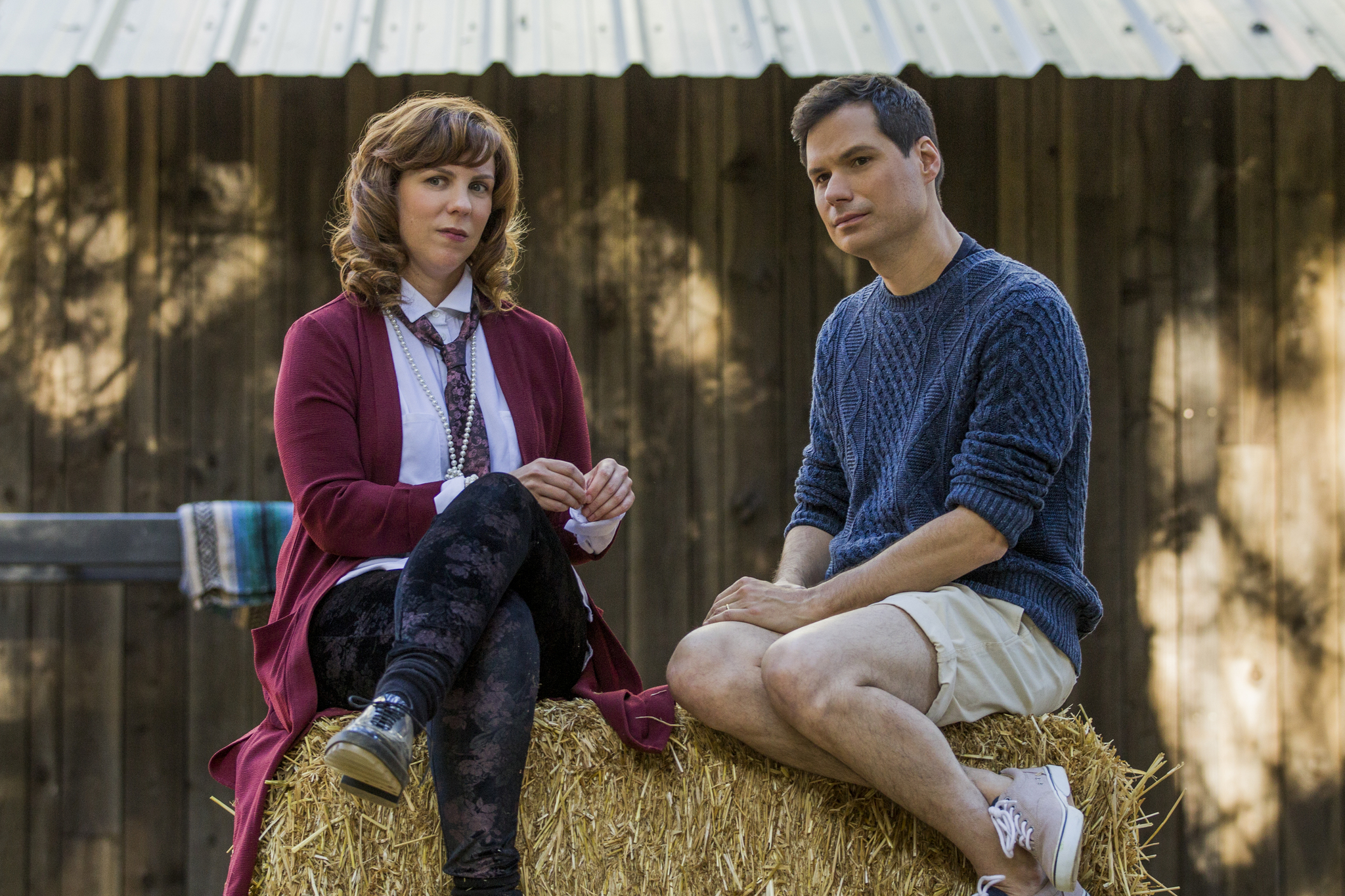 Michael Ian Black and Sarah Burns in Wet Hot American Summer: Ten Years Later (2017)