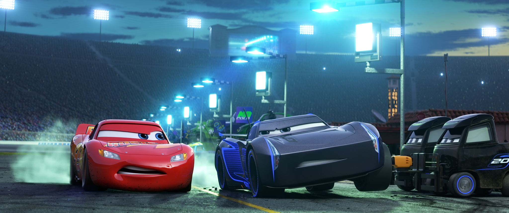 Owen Wilson and Armie Hammer in Cars 3 (2017)