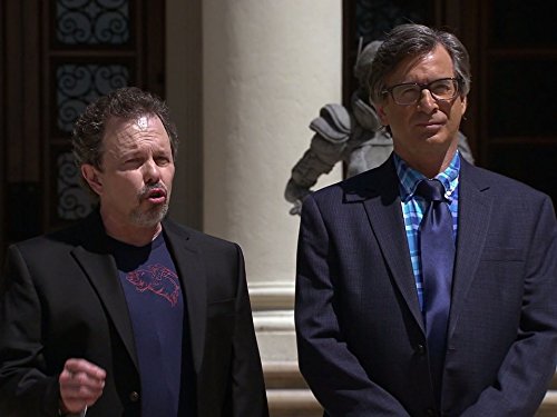 Robert Carradine and Curtis Armstrong in King of the Nerds (2013)