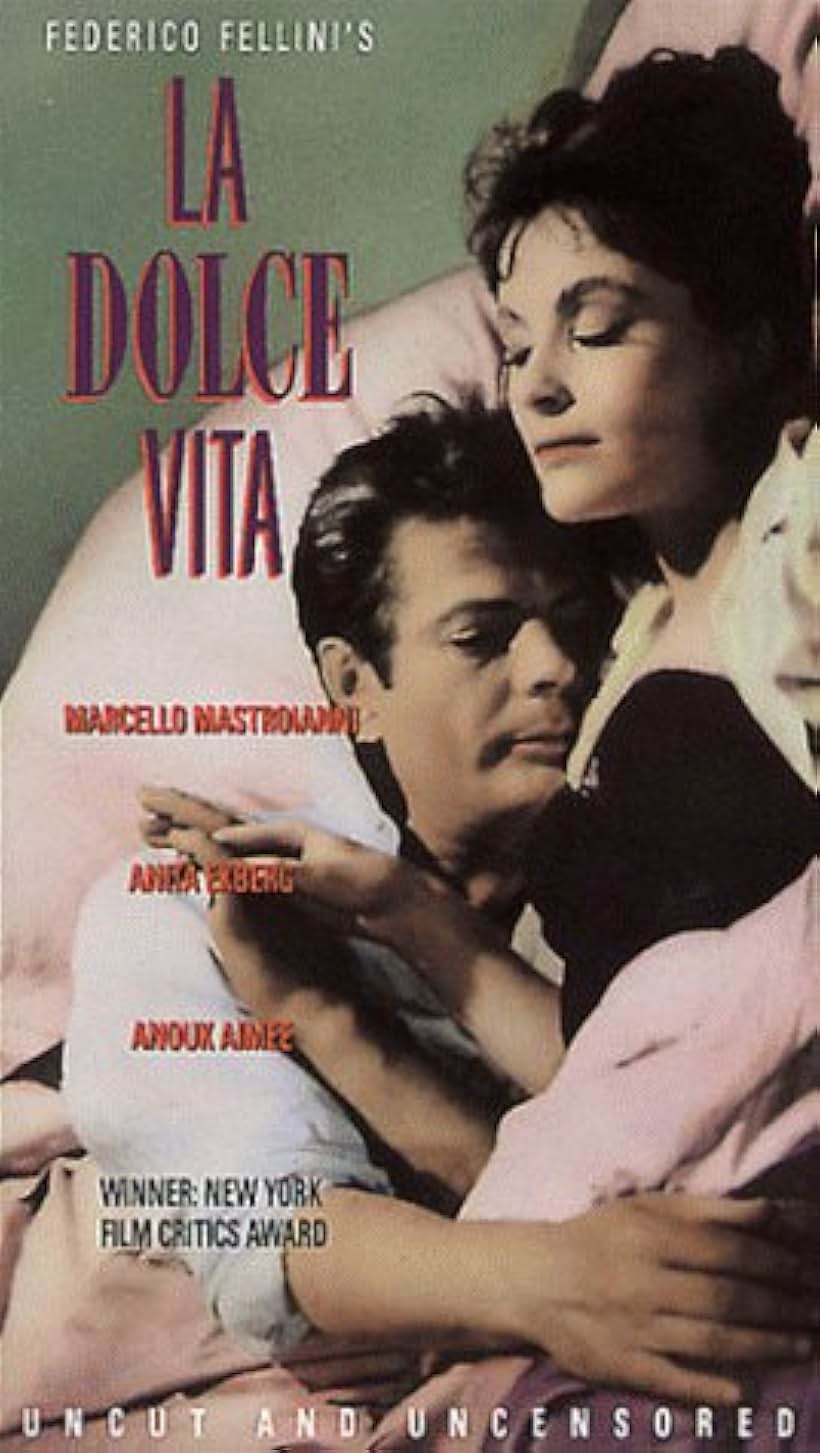 Marcello Mastroianni and Yvonne Furneaux in La dolce vita (1960)