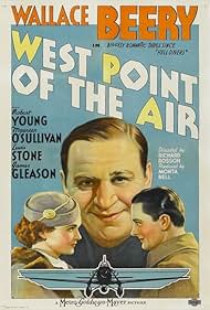 Wallace Beery, Maureen O'Sullivan, and Robert Young in West Point of the Air (1935)