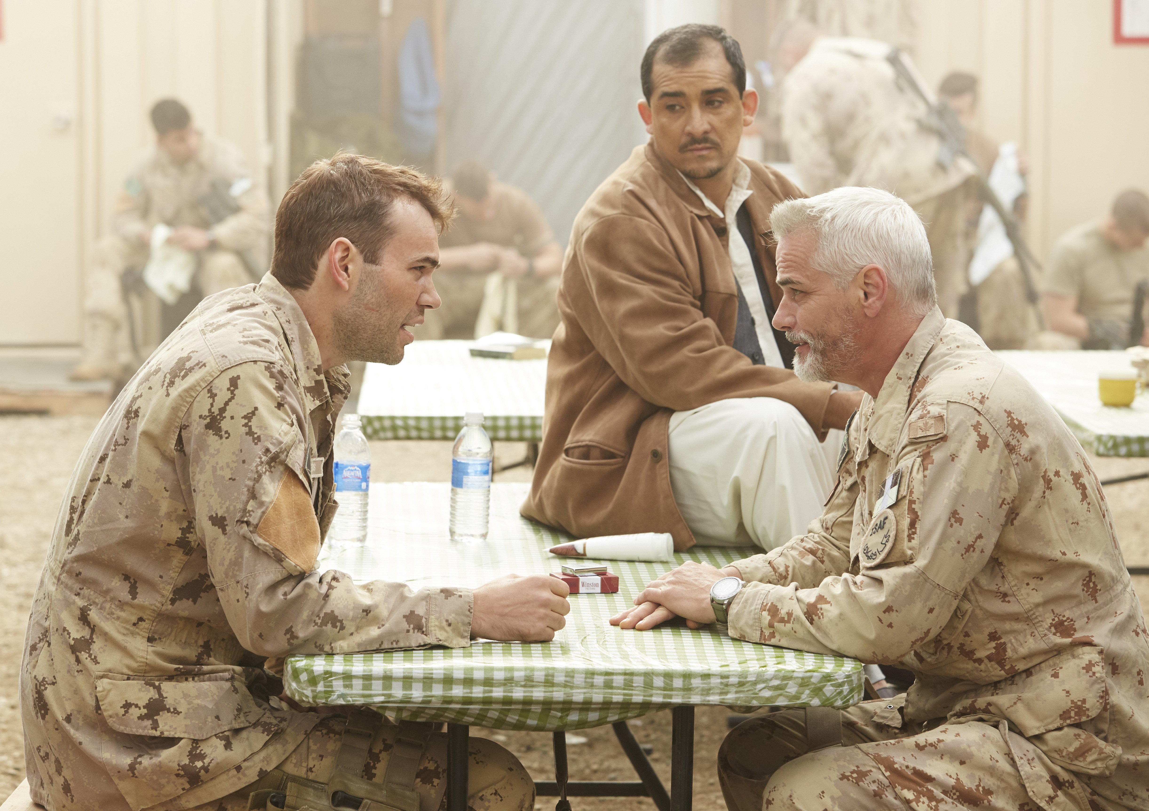 Paul Gross and Rossif Sutherland in Hyena Road (2015)