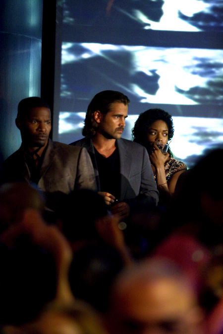 Jamie Foxx, Colin Farrell, and Naomie Harris in Miami Vice (2006)