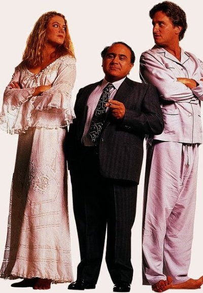 Michael Douglas, Danny DeVito, and Kathleen Turner in The War of the Roses (1989)