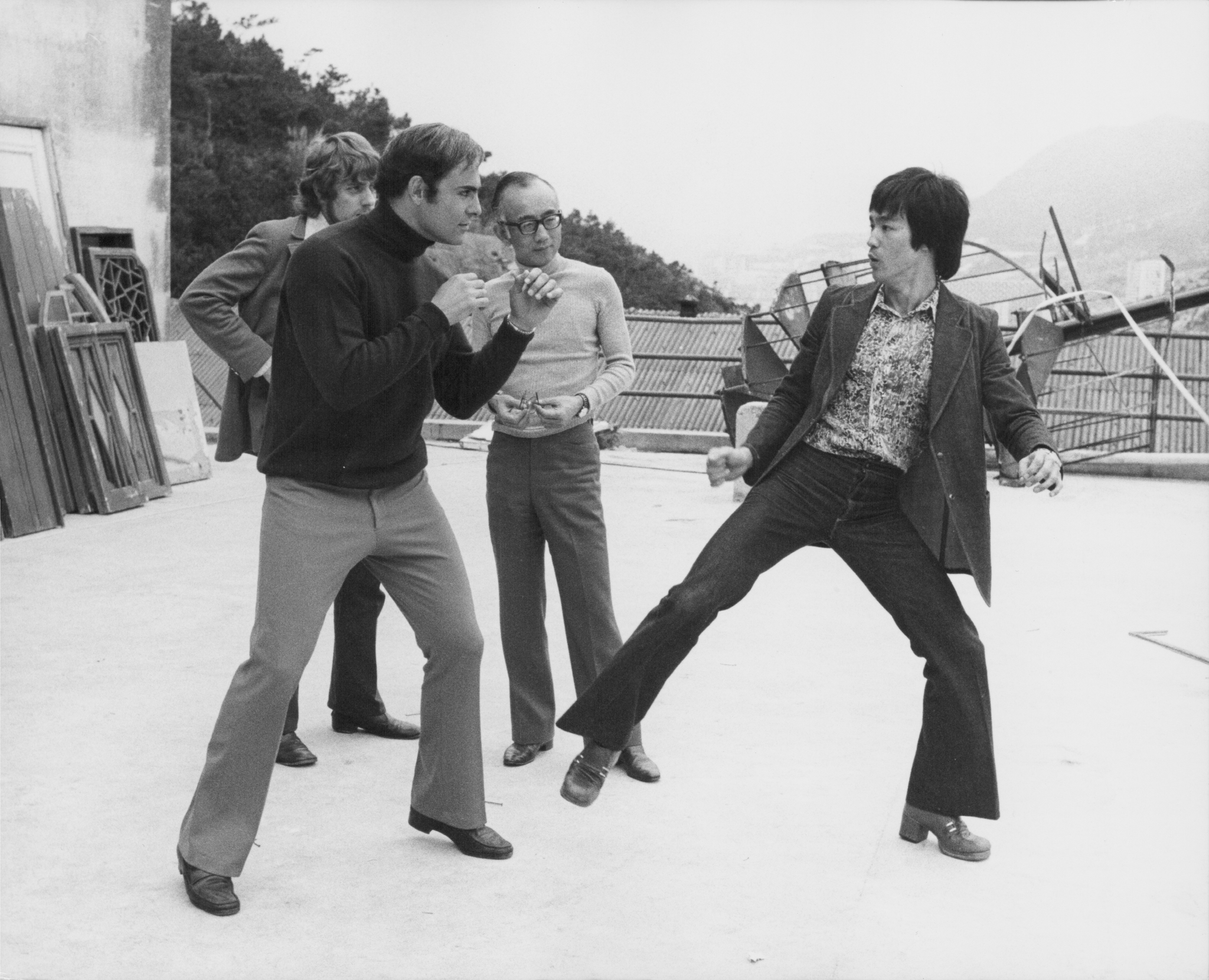 Bruce Lee, Raymond Man-Wai Chow, and John Saxon in Enter the Dragon (1973)