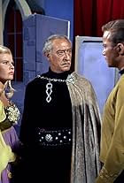 William Shatner, Barbara Anderson, and Arnold Moss in Star Trek (1966)