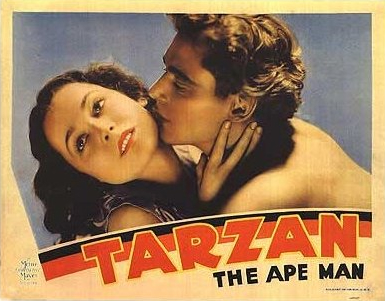 Maureen O'Sullivan and Johnny Weissmuller in Tarzan the Ape Man (1932)