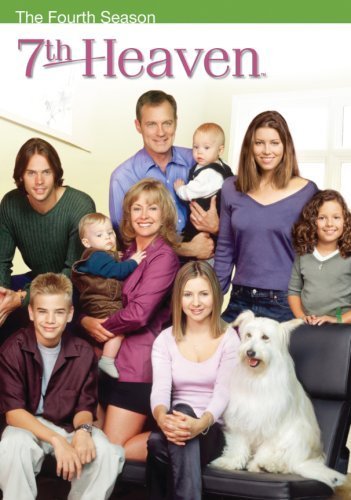 Jessica Biel, Stephen Collins, Beverley Mitchell, Barry Watson, Lorenzo Brino, Nikolas Brino, David Gallagher, Catherine Hicks, Mackenzie Rosman, and Happy in 7th Heaven (1996)