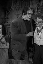 Yvonne De Carlo, Fred Gwynne, and Al Lewis in The Munsters (1964)