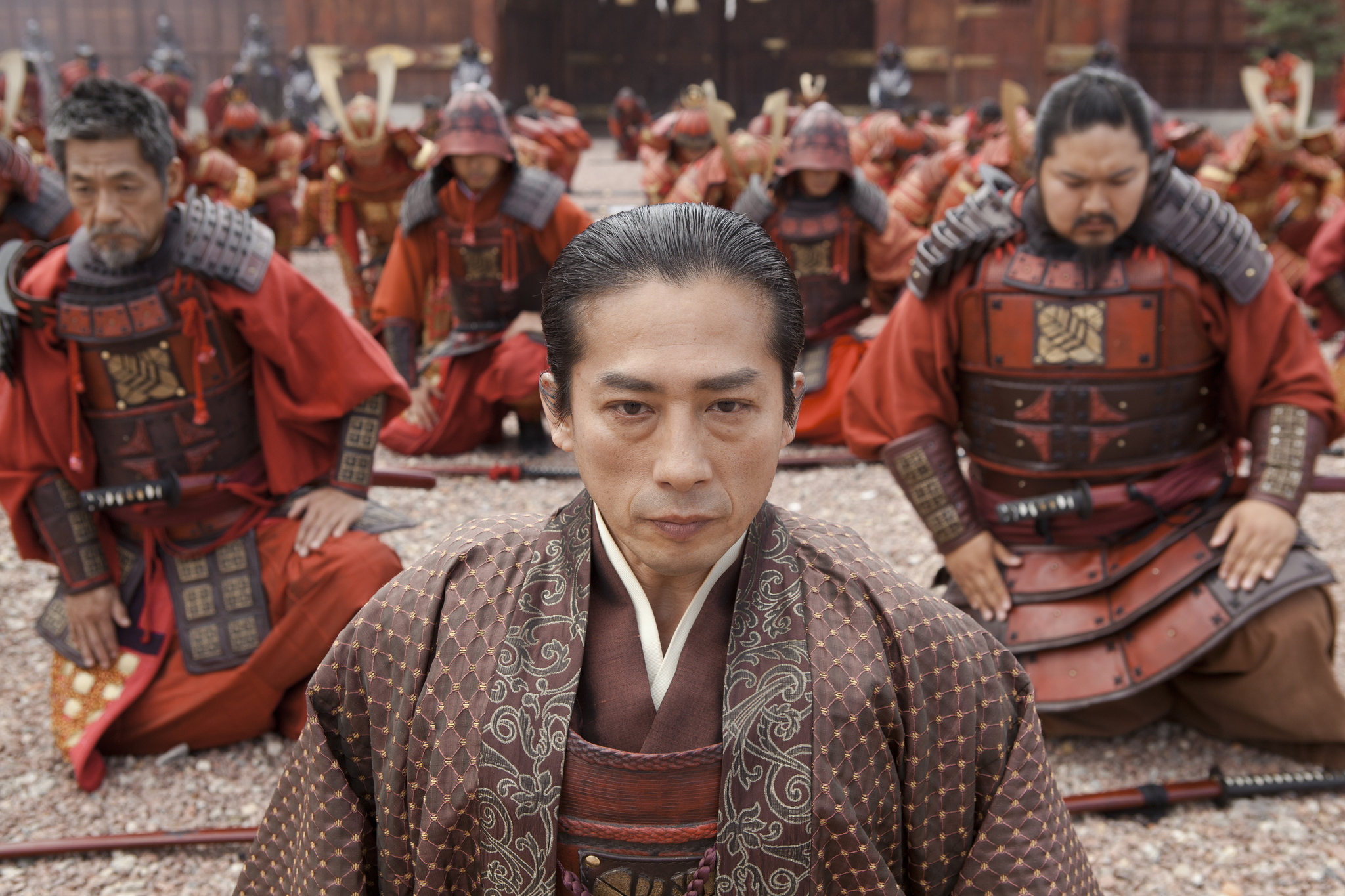 Shû Nakajima, Hiroyuki Sanada, and Takato Yonemoto in 47 Ronin (2013)