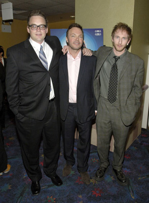 Michael Dowse, Paul Kaye, and Pete Tong at an event for It's All Gone Pete Tong (2004)