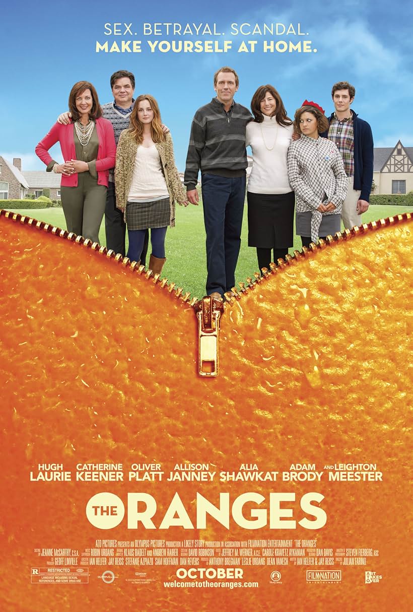 Catherine Keener, Oliver Platt, Allison Janney, Adam Brody, Hugh Laurie, Alia Shawkat, and Leighton Meester in The Oranges (2011)