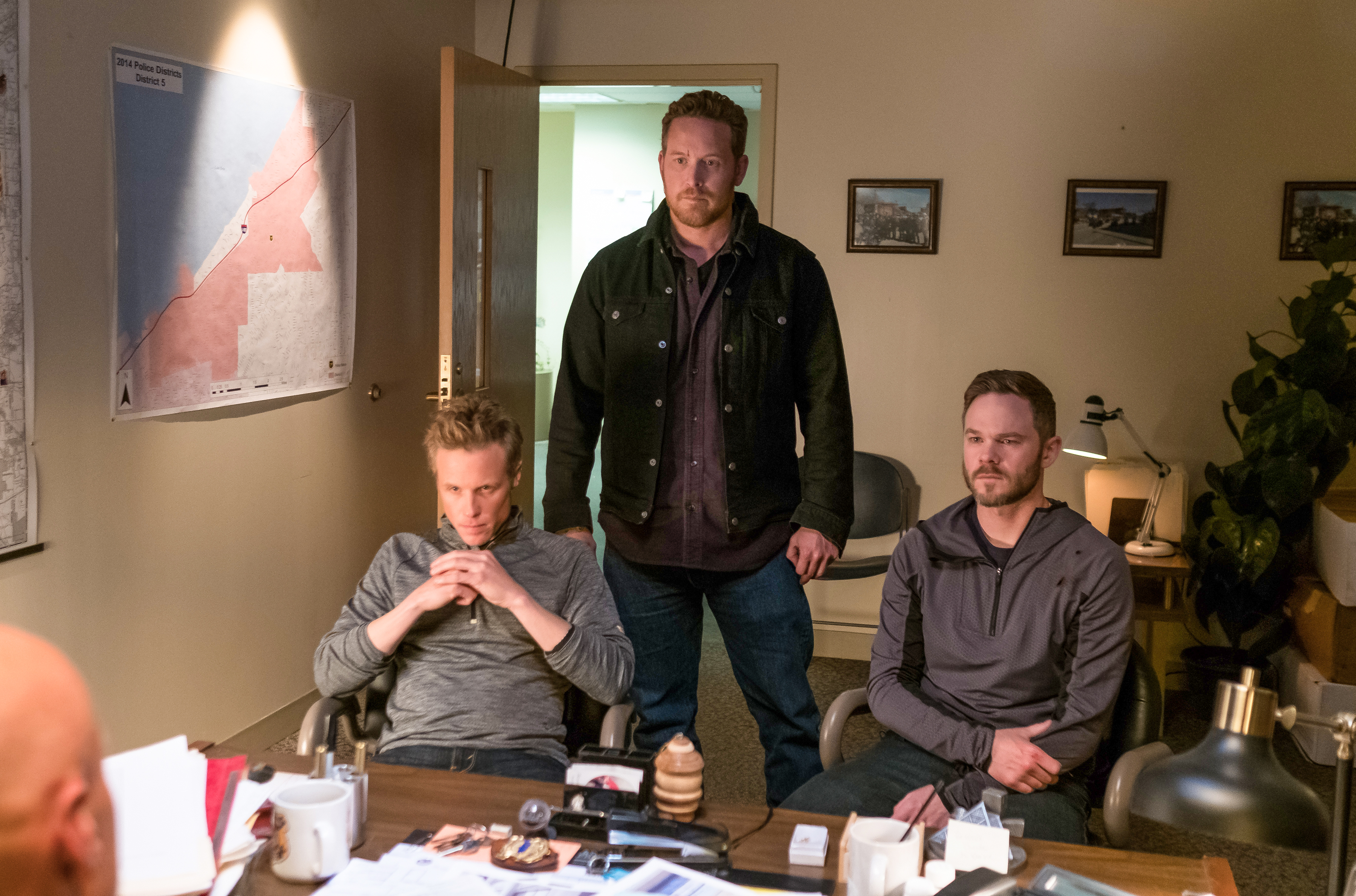 Shawn Ashmore, Cole Hauser, and Ashton Holmes in Acts of Violence (2018)