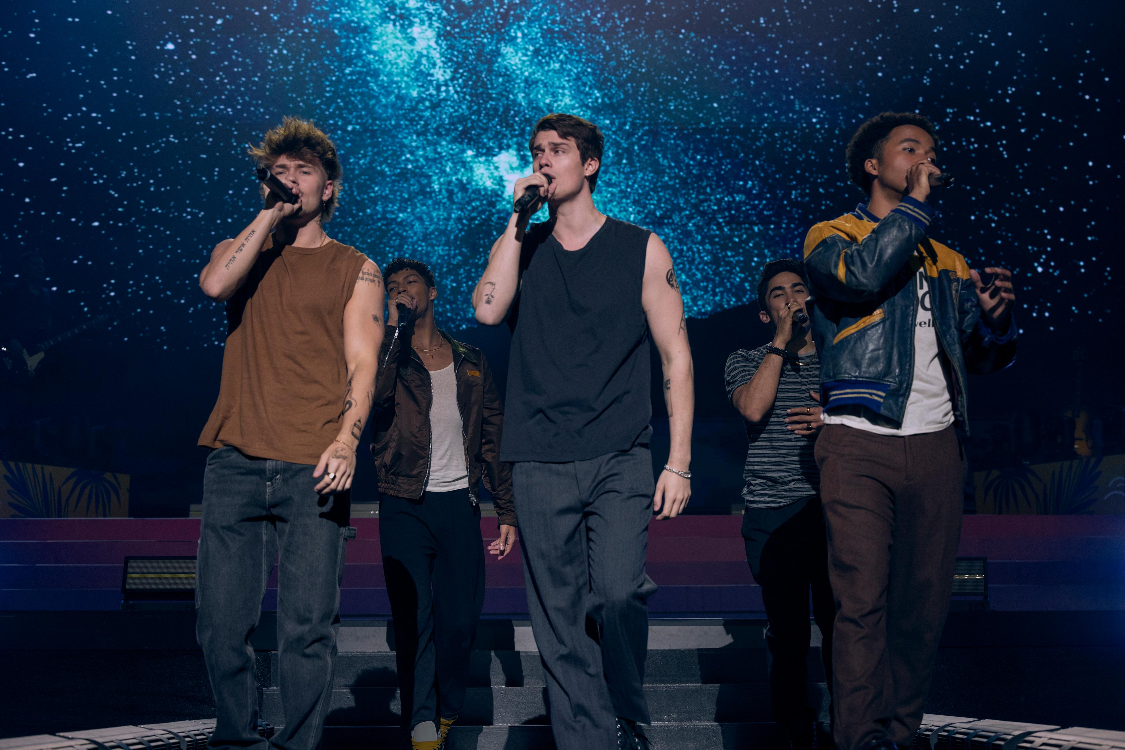 Viktor White, Raymond Cham Jr., Jaiden Anthony, Dakota Adan, and Nicholas Galitzine in The Idea of You (2024)