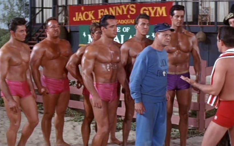 John Ashley, Peter Lupus, and Don Rickles in Muscle Beach Party (1964)