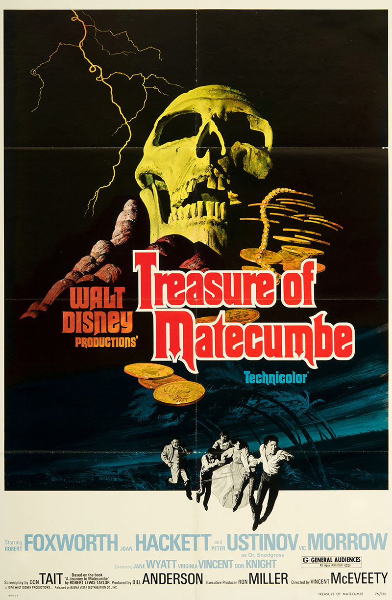 Peter Ustinov, Johnny Doran, Robert Foxworth, Joan Hackett, and Vic Morrow in Treasure of Matecumbe (1976)