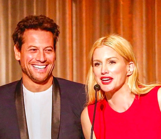 With Husband ioan Gruffudd. Honorees at Path2Parenthood Charity gala. 