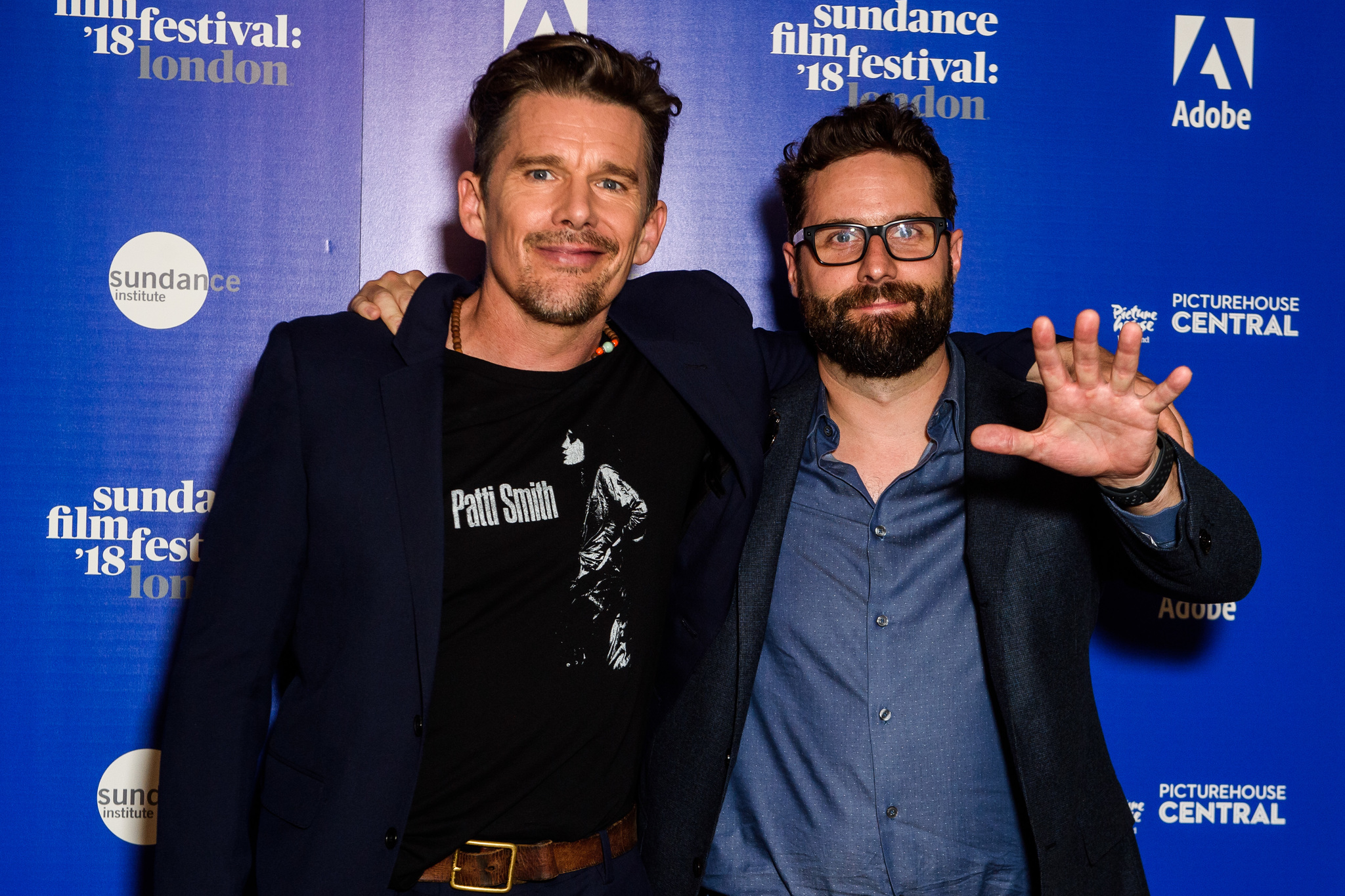 Ethan Hawke and Frank Murray at an event for First Reformed (2017)