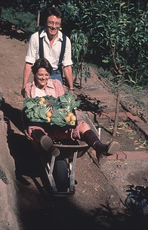 Bill Bixby and his wife Brenda at home Feb. 1977