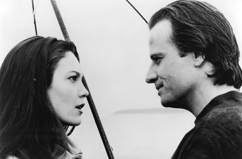 Diane Lane and Christopher Lambert in Knight Moves (1992)