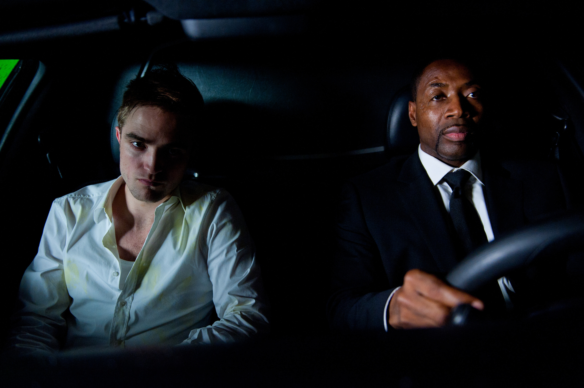 Robert Pattinson and Abdul Ayoola in Cosmopolis (2012)