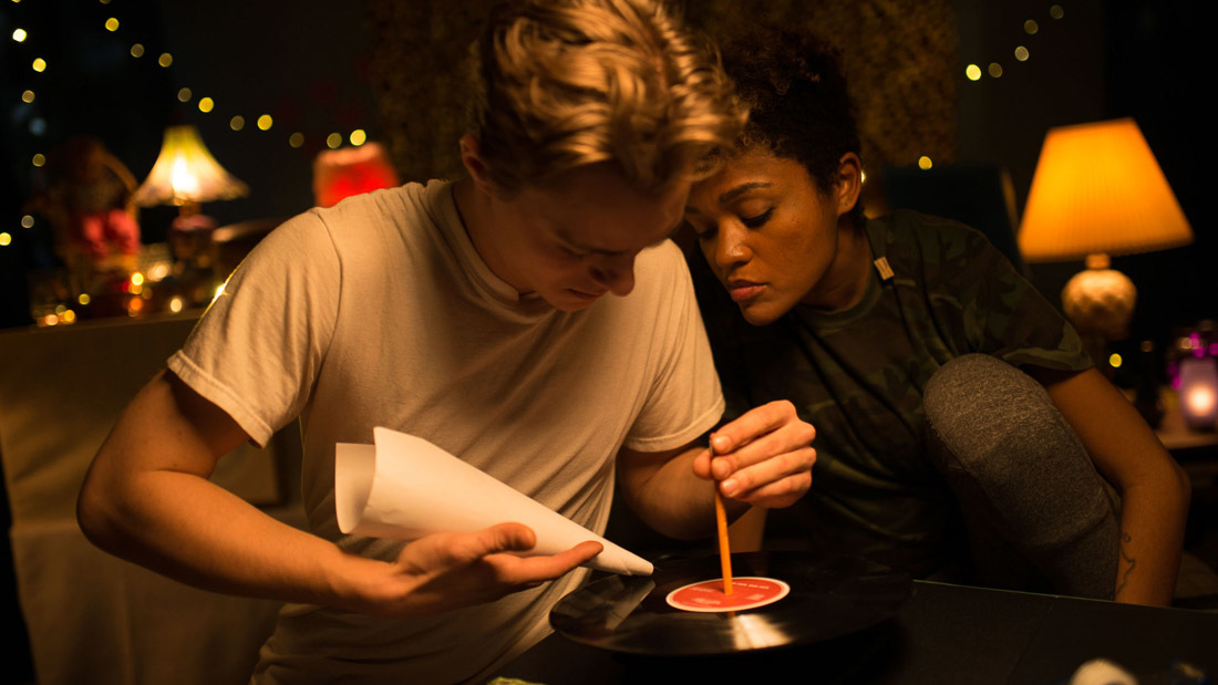 Lauren 'Lolo' Spencer and Chris Galust in Give Me Liberty (2019)