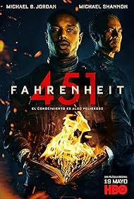 Michael B. Jordan and Michael Shannon in Fahrenheit 451 (2018)